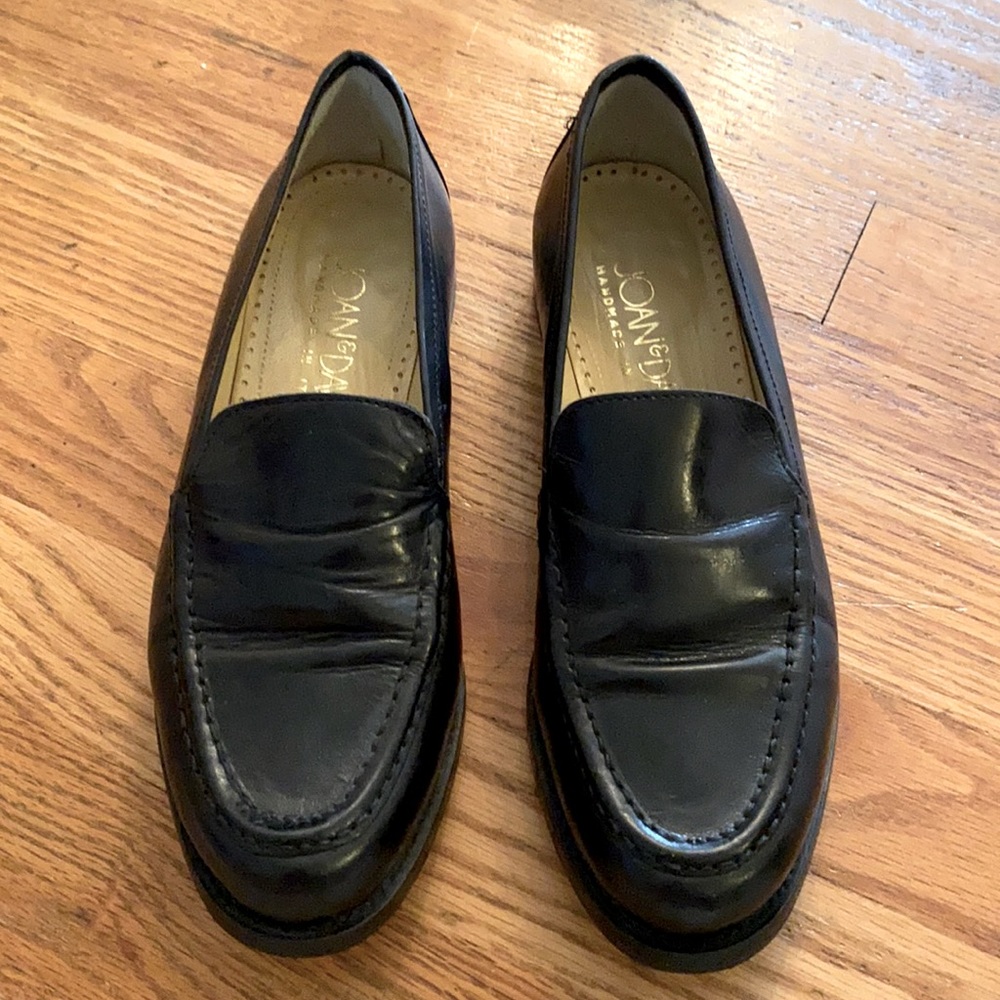Joan & David black vintage loafers size 38 or 7.5
